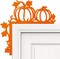 Metal Fall Pumpkin Door Topper – 11.8" x 11.8" Thanksgiving Door Frame Decoration, Autumn Harvest Sign for Cabinets, Shelves, Windows, Walls, Home & Office